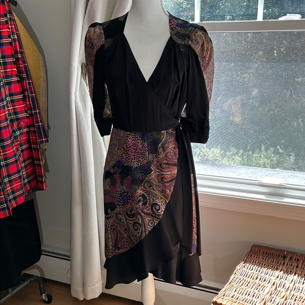 Nanette Lepore Silk Wrap Dress 6